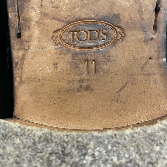 Tods Mens Suede Loafers - Picture 7 of 11